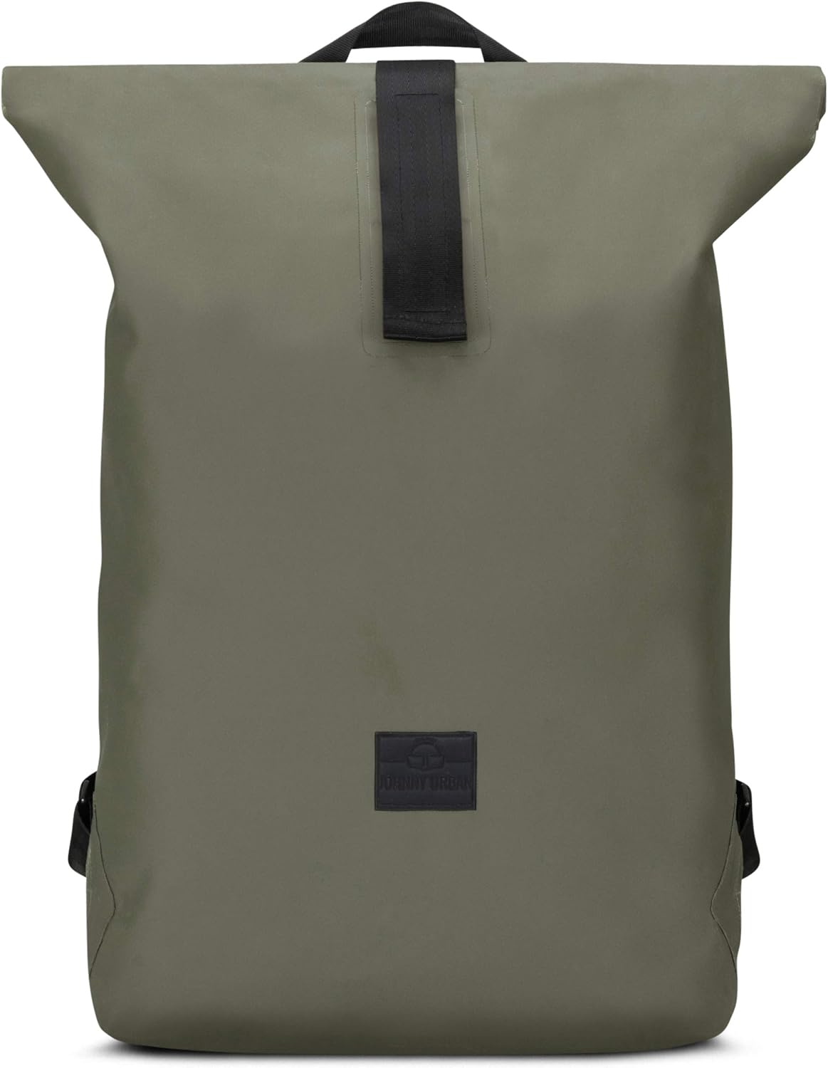 Roll Top Backpack Waterproof Women & Men Olive Green - JOHNNY URBAN"Alec" Rolltop Courier Rucksack Made of Water-Resistant Tarpaulin - Cycling Daypack, Flexible & with Removable Laptop Compartment