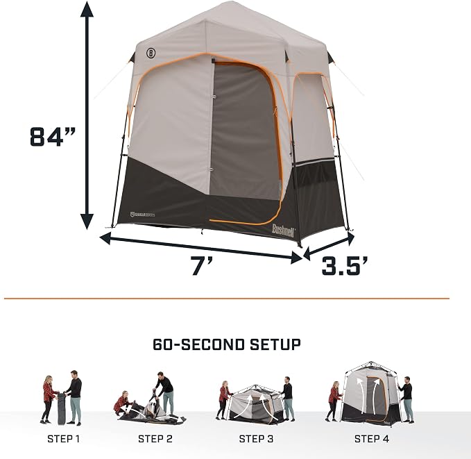 Carpa de ducha Bushnell con tecnología de armado rápido miniatura 9