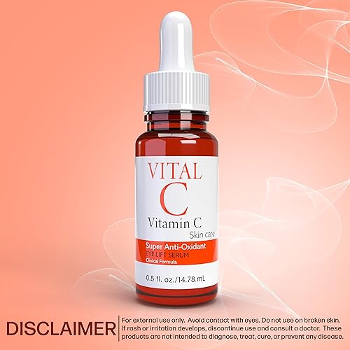 Miniatura 6 de Vital C - Suero de vitamina C para ojos  Hidratante ligero  Reafirmante de la piel  Aumenta el colágeno  Vitamina C Cuidado de la piel Super Anti