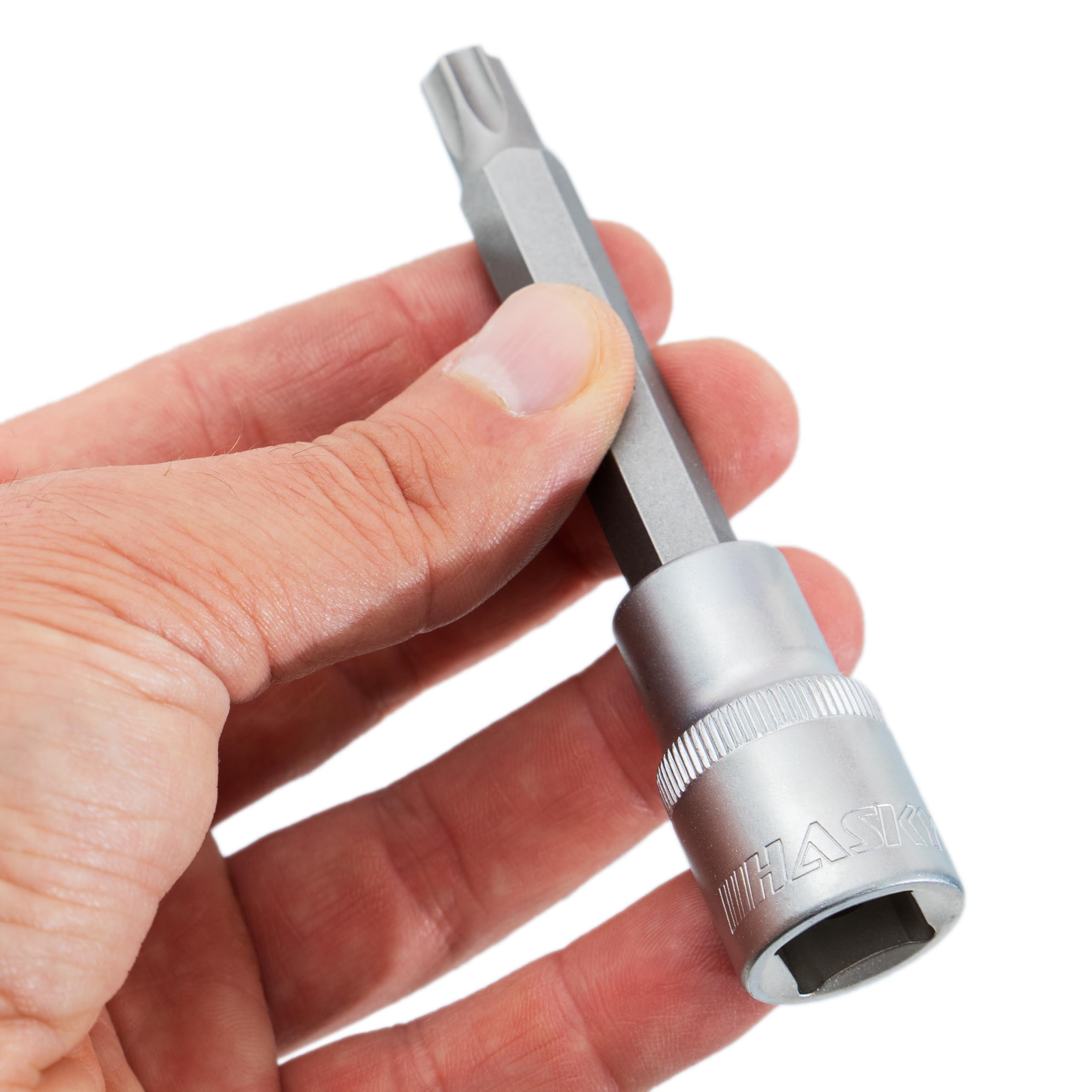 HASKYY 32 pezzi Set Inserti Torx set T25-T80 di chiavi a bussola Torx Acciaio Bit Socket Tool Kit imposta