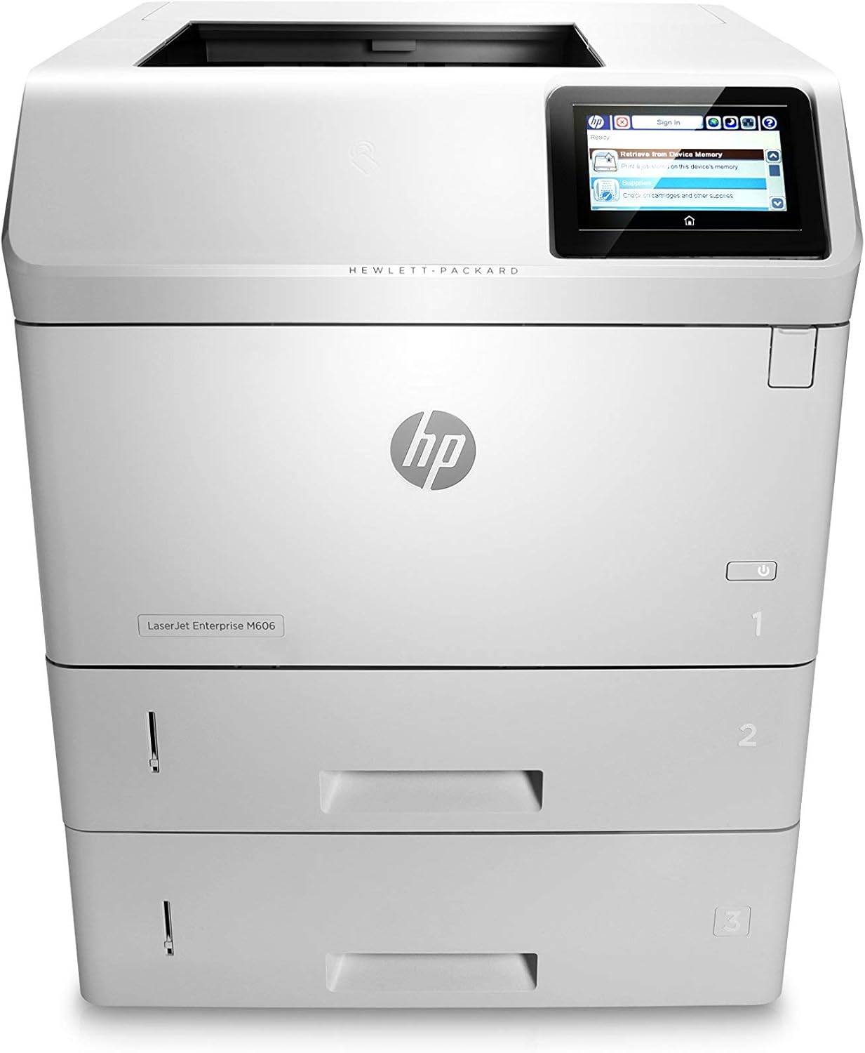 HP Monochrome Laserjet Enterprise M606x Printer w/HP FutureSmart Firmware, (E6B73A#BGJ) (Certified Refurbished)