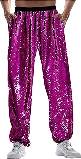 Envío Hombres Carnaval Brillo Especial Casual Moda Pantalones de pierna Moda Tienda de comercio exterior Cómodos Pantalones sueltos Tienda Online