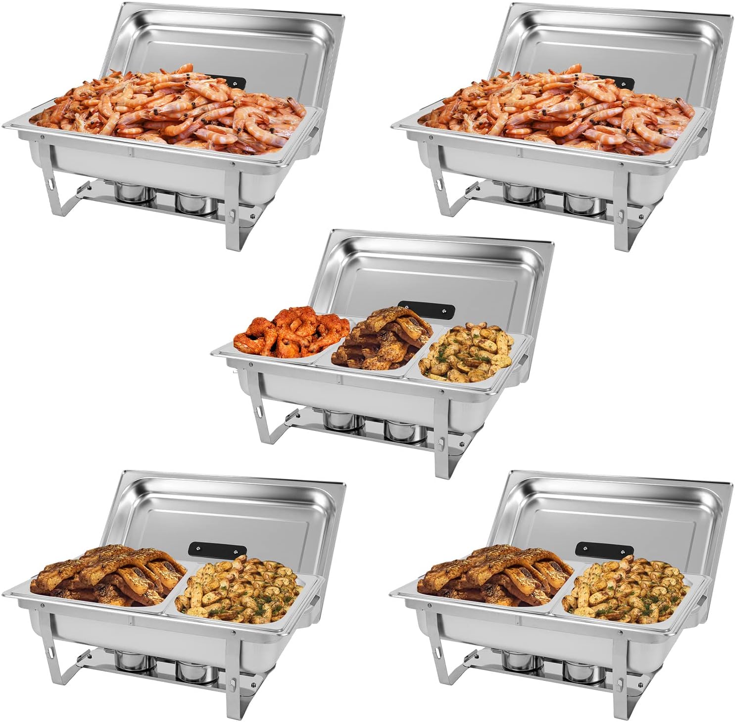 Restlrious Chafing Dish Buffet Set 8 QT Stainless Steel