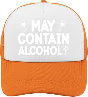 May Contains Alcohol Sun Hat for Women Adjustable Cap