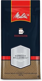 MELITTA Dark Roast Espresso BellaCrema Whole Bean Coffee, 100% Arabica Coffee Beans, Premium Coffee, Kosher Certified, 907 g