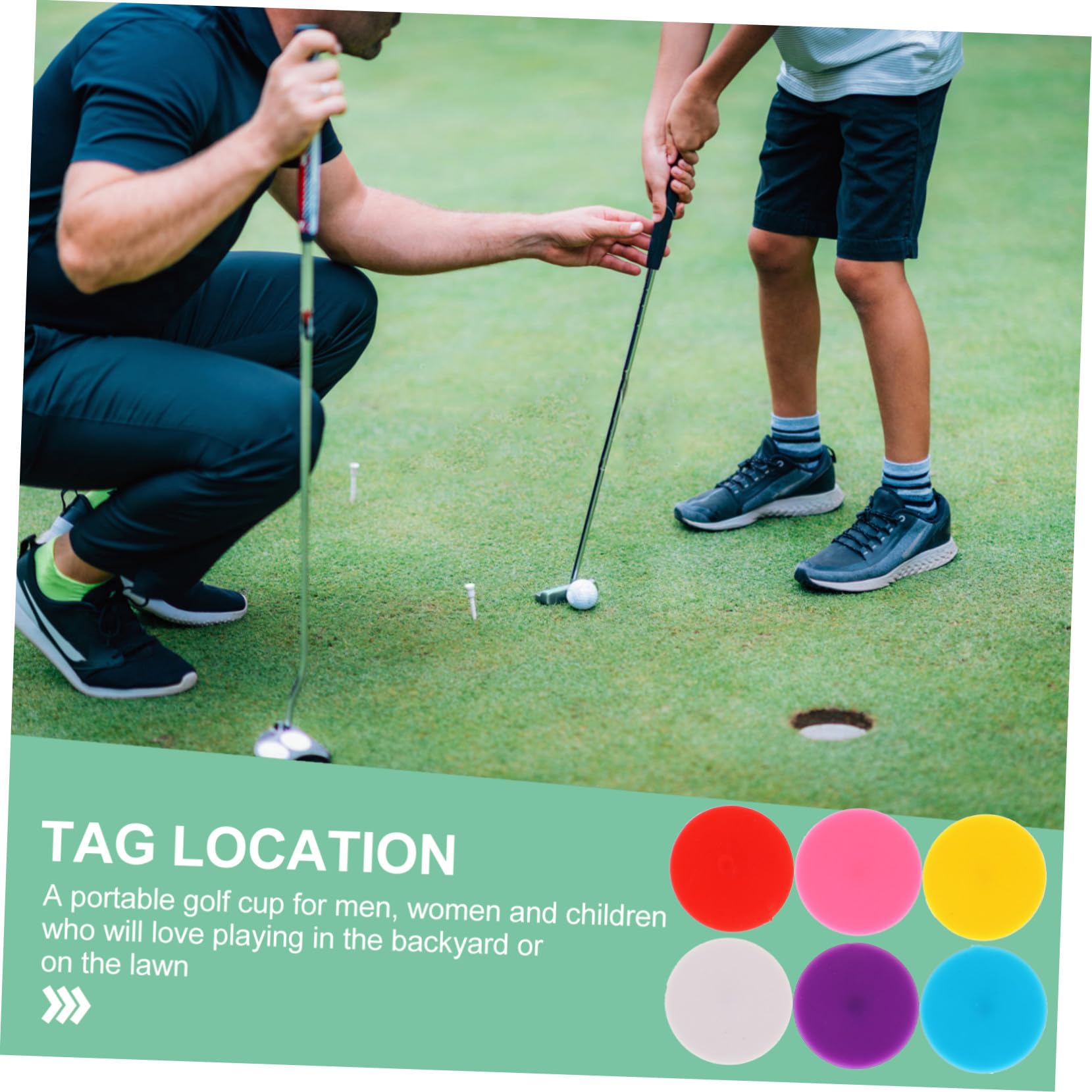 Sosoport 100 Stück Bunte Kunststoff Golfballmarker Ball Positionsmarker Wiederverwendbar Golfzubehör Für Golfer Outdoor