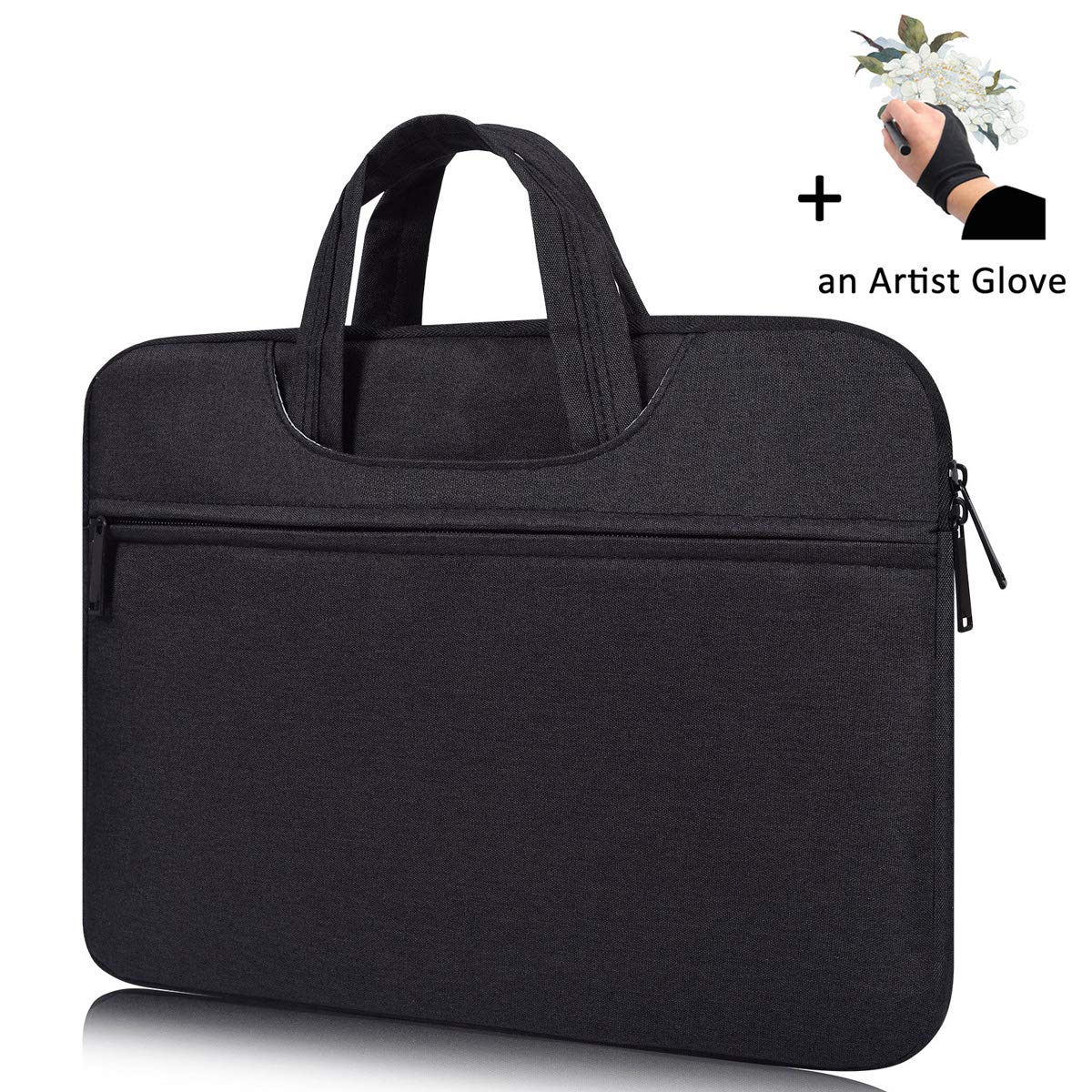 Sacoche de protection tablette graphique avec gant d'artiste pour XP-Pen Artist12, Wacom One DTC133, Huion KAMVAS Pro 13, KAMVAS Pro 12, GAOMON PD1161, Q11K