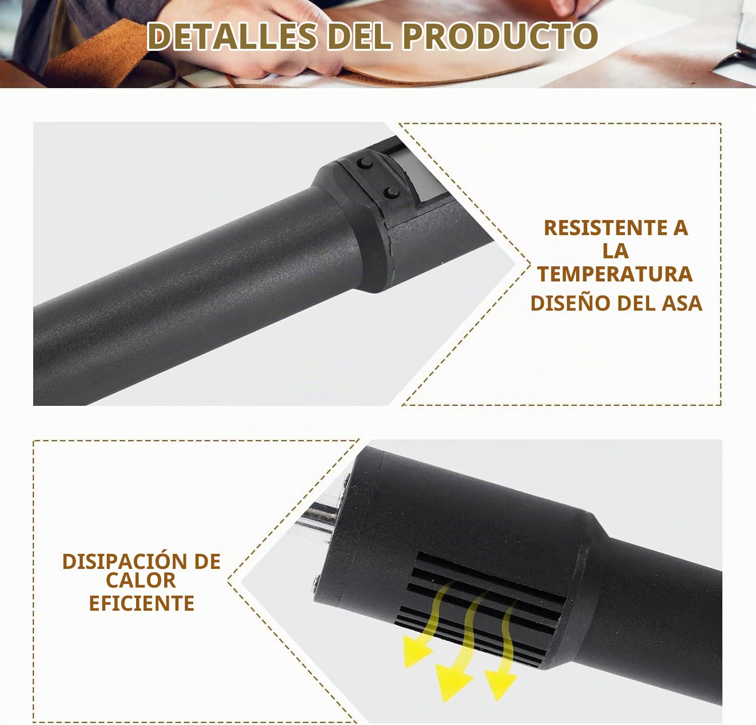 Mini planchas para acolchar artesanías, 220 V de temperatura ajustable Mini plancha de cuero Plancha para el hogar antiarrugas para ropa de cuero, costura y zapatos(Enchufe de la UE)