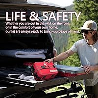 Vista 8 de Advanced Comprehensive First Aid Kit with Well Organized Labelled Compartments Removable MOLLE System First Aid Trauma Kits for Car, Home,Camping