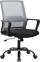 Vista 13 de BestOffice Silla de computadora, silla de oficina, silla de escritorio barata, giratoria, ergonómica, soporte lumbar ejecutivo, silla de malla