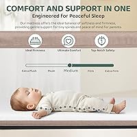 Vista 3 de Cowiewie Moisés para dormir de noche, portátil, transpirable, ajustable para noches tranquilas, color beige