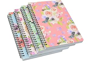 Yansanido Spiral Notebook- Flower Design Hardcover