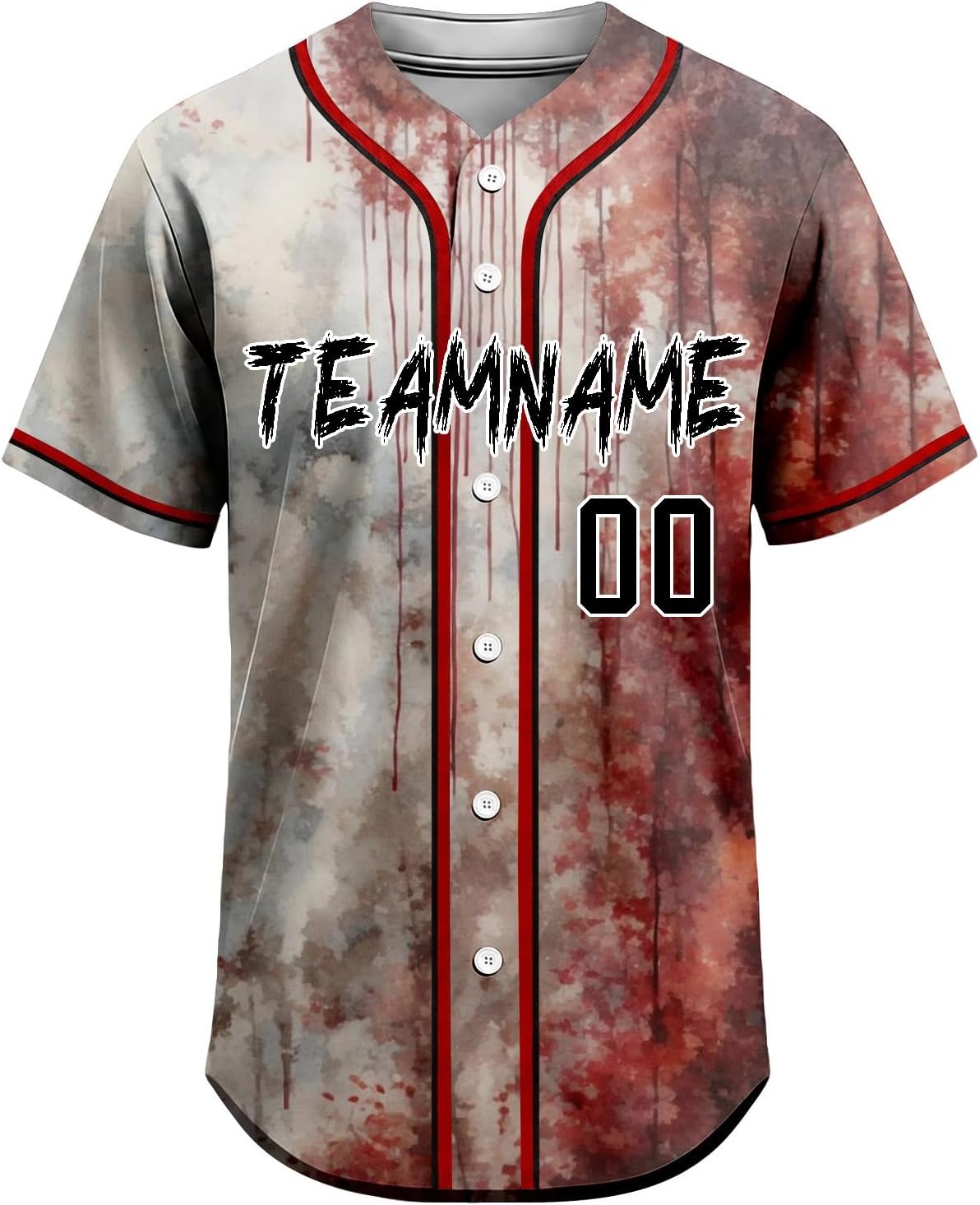 Halloween Jersey Personalized Horror Scream Halloween Custom Baseball Jersey for Men Women Youth Boy Girl