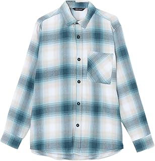 قميص كاروهات بقصة عادية وأكمام طويلة للرجال من ال سي وايكيكي