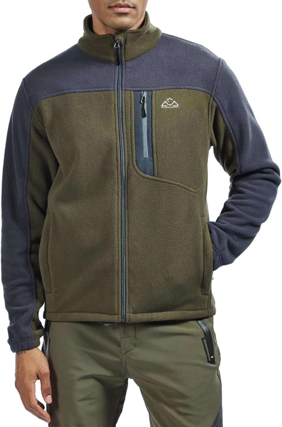 TBMPOY Men's Fleece Jackets Lightweight Full-Zip Fall Jacket Warm Winter Coats Outdoor Hiking with Pockets - Image 6