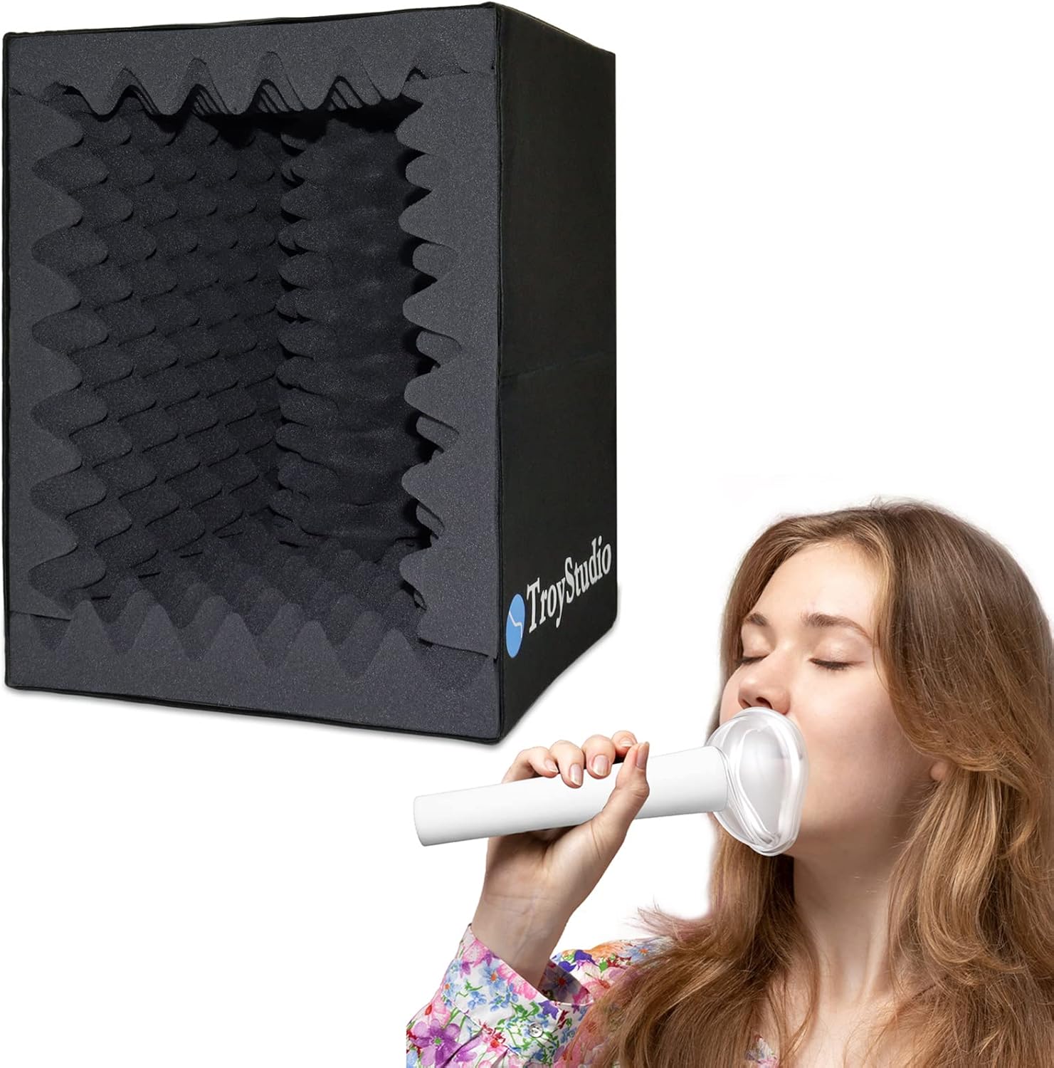 TroyStudio Portable Sound Recording Vocal Booth Box & Vocal Dampener