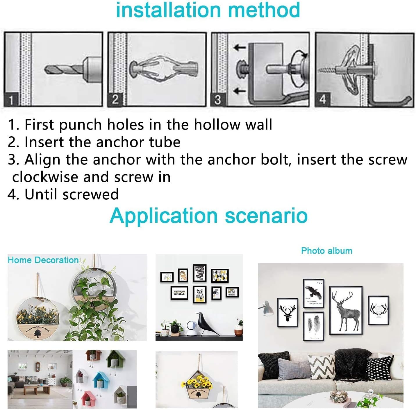60% оƒƒ Dіѕсоunt Drywall Anchor Kit - Drywall and Hollow-Wall Anchor Assortment Kit, for Drywall,Anchors, Screws, Wall Anchor Hooks, and Hollow-Door Toggle Anchor,100PCS / 50 Set Wееklу Tор Sаlе Drywall Anchor Kit - Drywall and Hollow-Wall Anchor Assortment Kit, for Drywall,Anchors, Screws, Wall Anchor Hooks, and Hollow-Door Toggle Anchor,100PCS / 50 Set
