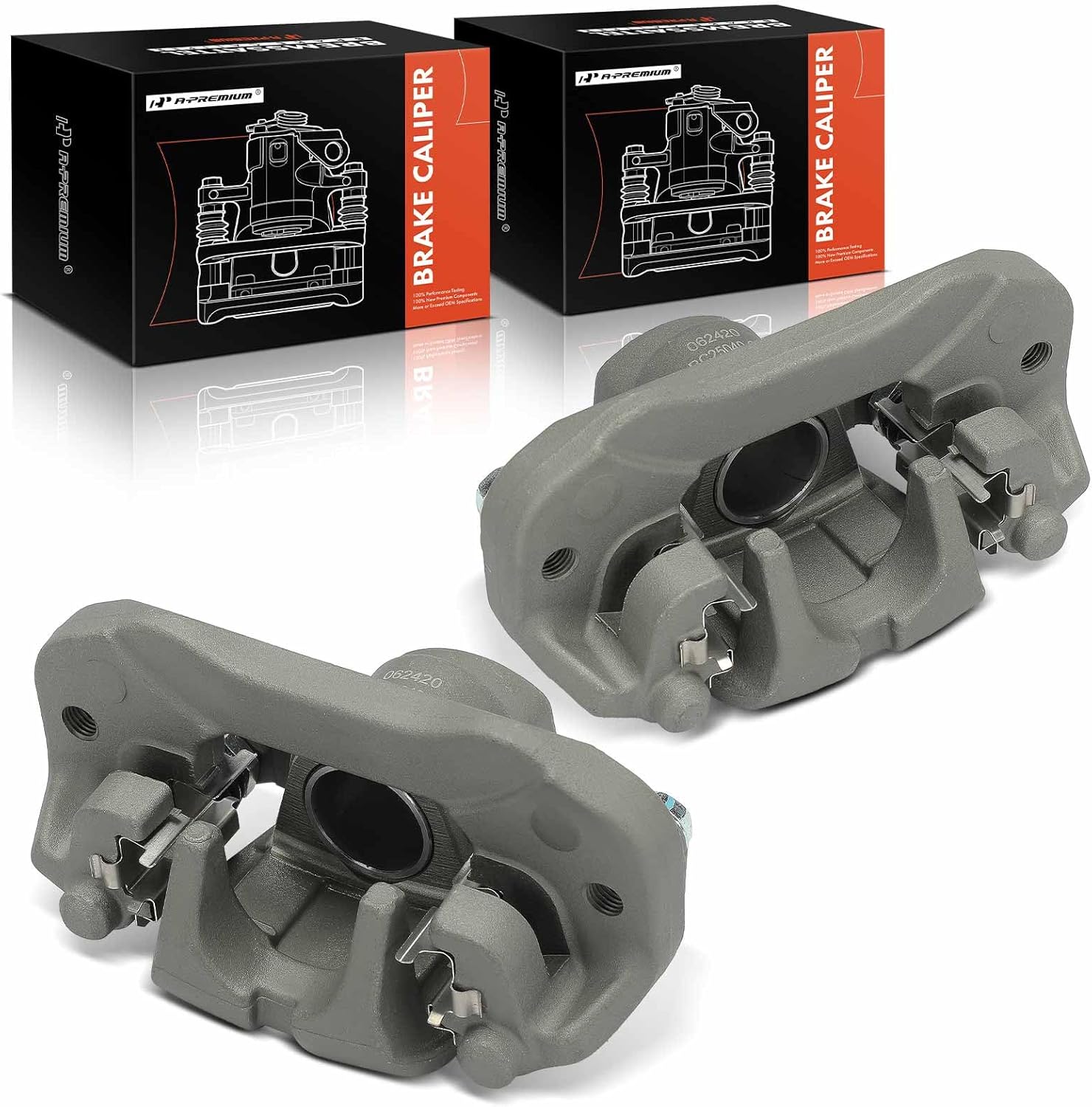 A-Premium Disc Brake Caliper Assembly with Bracket Compatible with Honda Talon 1000X 2019-2022, Talon 1000R 2019-2022, Pioneer 1000 2016-2022 - Rear Driver and Passenger Side