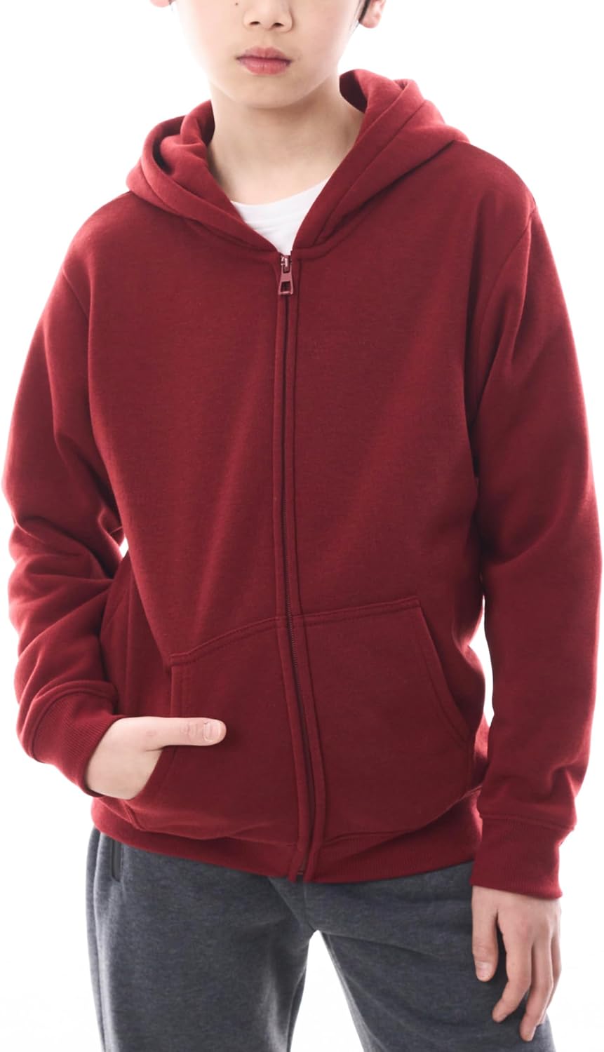 WHITE PEAK TRADING COMPANY 3 Pack Boys Hoodies Fleece Classic Athetic Pullover & Zip-Up Sweatshirts Kids Clothes 6-20