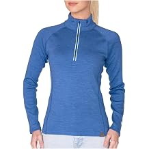 MERIWOOL Womens Half Zip Base Layer Top 400g Heavyweight Merino Wool Sweater