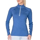 Women’s Half Zip Base Layer Top 400g Heavyweight Merino Wool Sweater