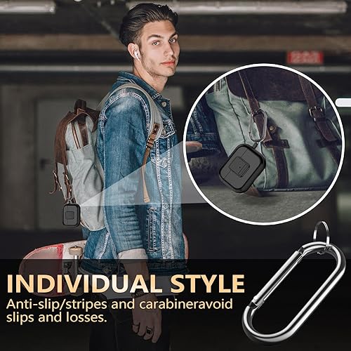 Miniatura 6 de Funda para AirPods Pro de 2 generación con cerradura, lista para MagSafe, compatible con Airpods Pro de 21 generación (20222019), serie de textura