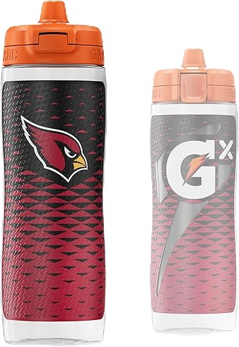 Miniatura 14 de Gatorade Gx NFL - Botellas antideslizantes para apretar, 30 onzas líquidas, sistema de hidratación Gx Miami Dolphins,Baltimore Ravens,Buffalo