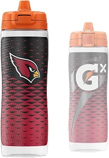 Gx NFL Non-Slip Squeeze Bottles, 30 fl oz, Gx Hydration System