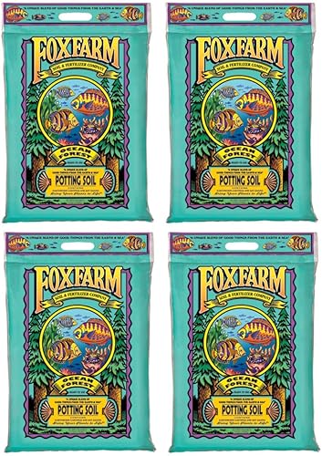 Foxfarm FX14053 Ocean Forest Plant Garden - Mezcla de tierra para macetas de 12 cuartos de galón para plantas en contenedor, bolsa de 9 libras,