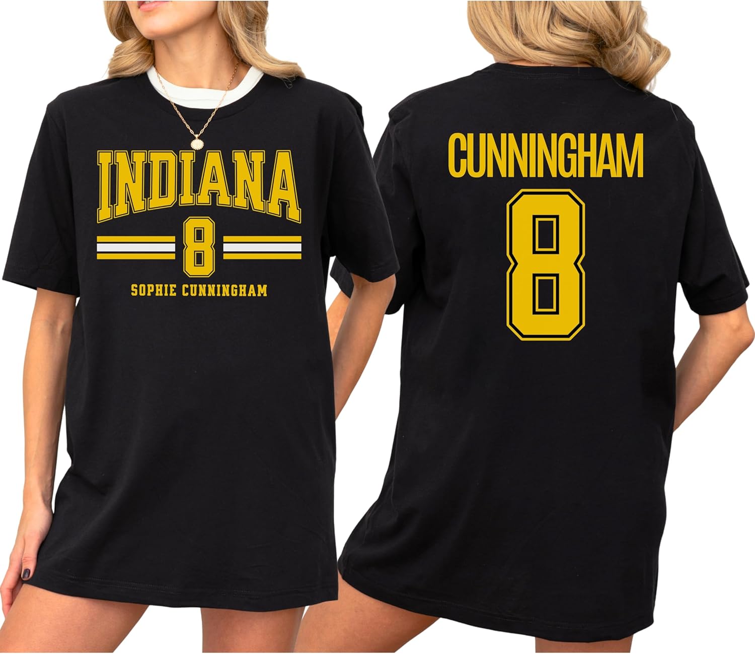 Sophie Cunningham 8 Indiana Basketball T-Shirt | Women's Hoops Graphic Tee | Unisex Pro Basketball Fan Gift