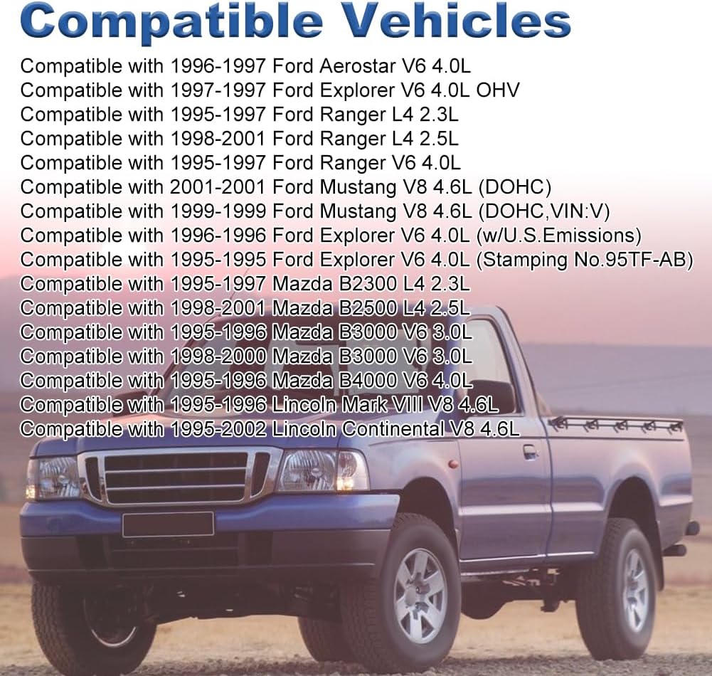 Fuel Injection Idle Air Control Valve Compatible with Ford Aerostar Explorer Mustang Ranger Lincoln Continental Mark VIII Mazda B2300 B2500 B3000 B4000 Replacement for AC117 95TF9F715BB