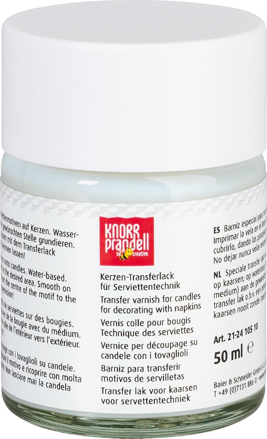 Knorr Prandell 1-Piece Transfer Varnish for Napkin Technique