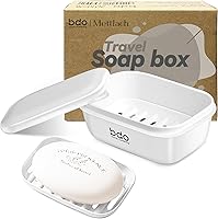 Vista 13 de Jabonera de viaje con tapa, soporte para barra de jabón de drenaje, funda de jabón portátil para viajes, camping, al aire libre, gimnasio, baño