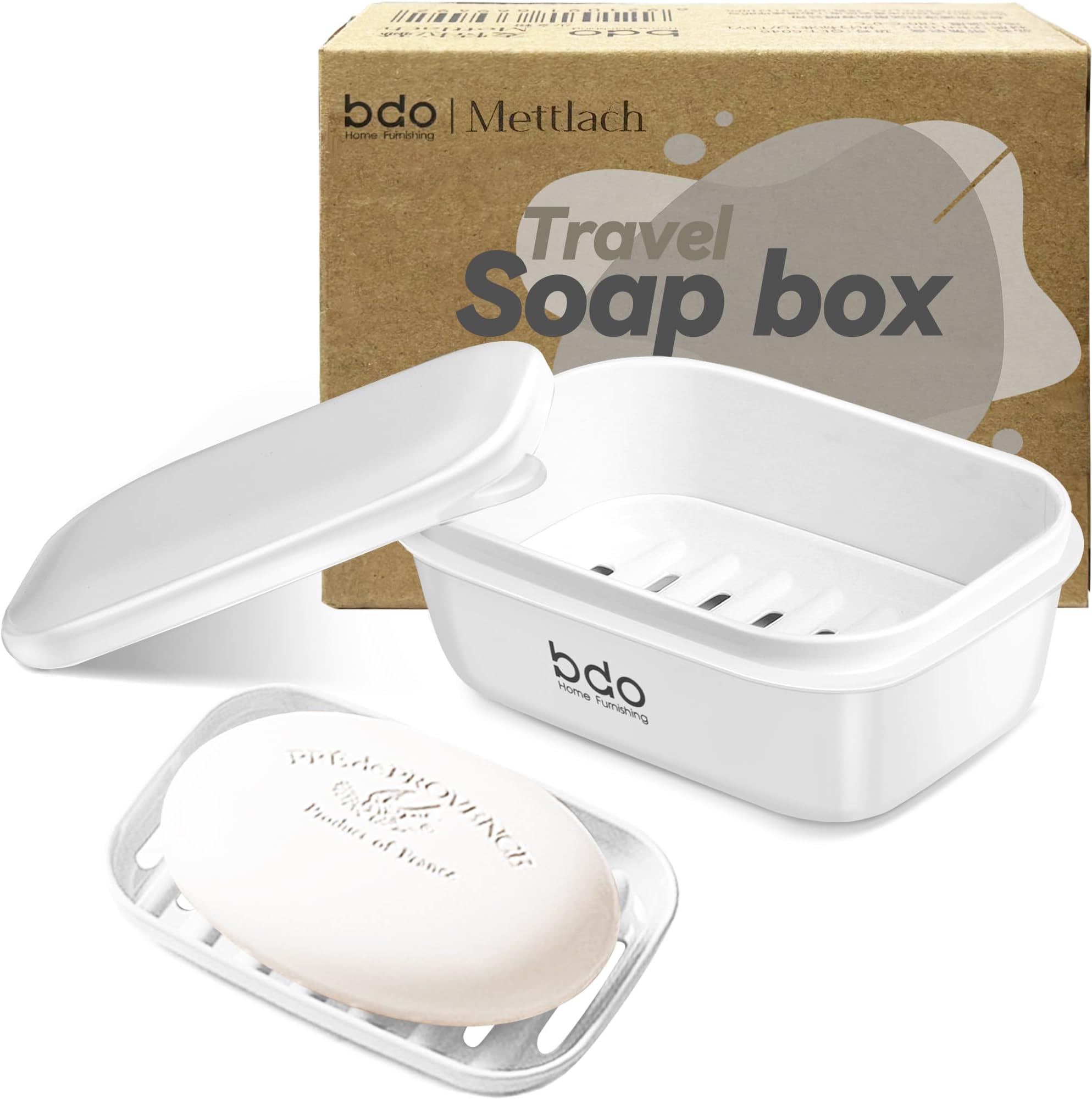 Travel Soap Case, Leakproof Soap Container with Lid, Portable Bar Soap Holder for Traveling, Soap Dishes for Bathroom, Shower, Gym, School, Camping, Vacation, Outdoor