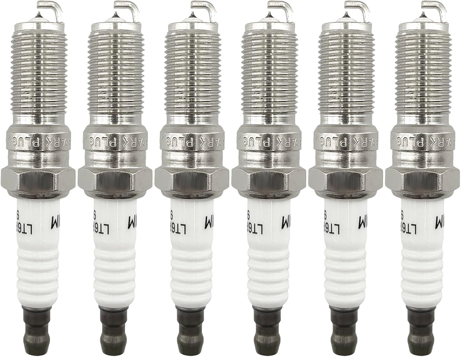 Set of 6 Iridium Spark Plugs Compatible With Cadillac 2004-2019 2022-2024 Chevrclet 2008-2024 GMC 2007-2023 Compatible With Buick 2005-2024 Suzuki&Saturn 2007-2010 Saab 2.8L 3.0L 3.2L 3.6L V6