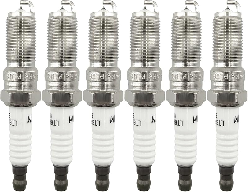 Jogo com 6 velas de ignição de irídio BARLIN HALL para motores V6 2.8L, 3.0L, 3.2L e 3.6L