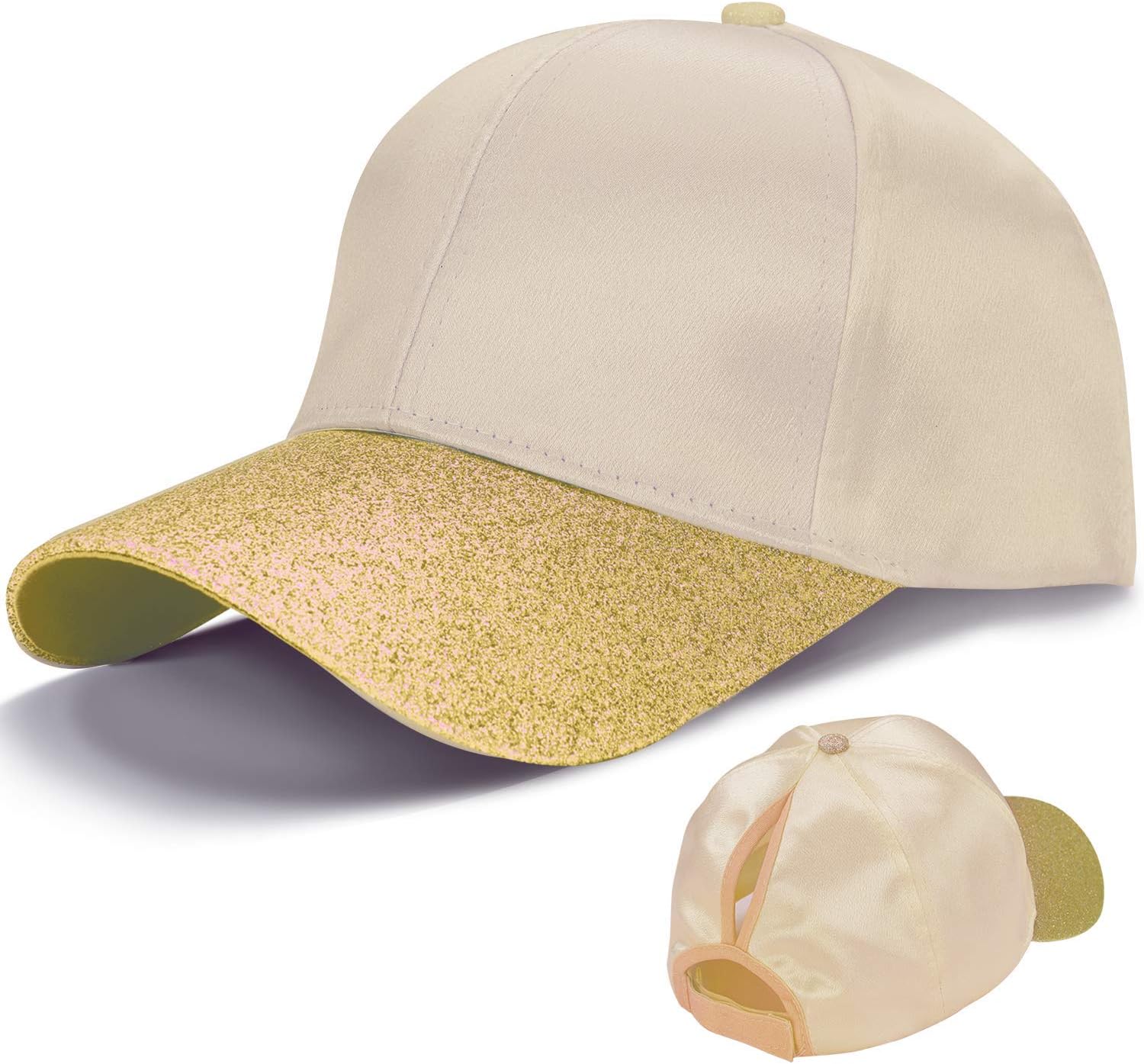 berretto da corsa per donne con coda di cavallo