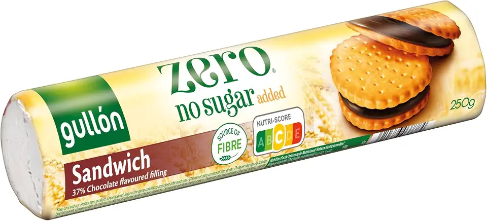 Gullon ZERO No Added Sugar SANDWICH CHOCO Biscuits 250G