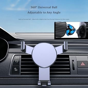 Car Phone Holder Mount for VinFast VF3, 360 Adjustable Rotation, Stable Air Vent Clip, Hands-Free Cell Phone Cradle Compatible with Most Smartphones