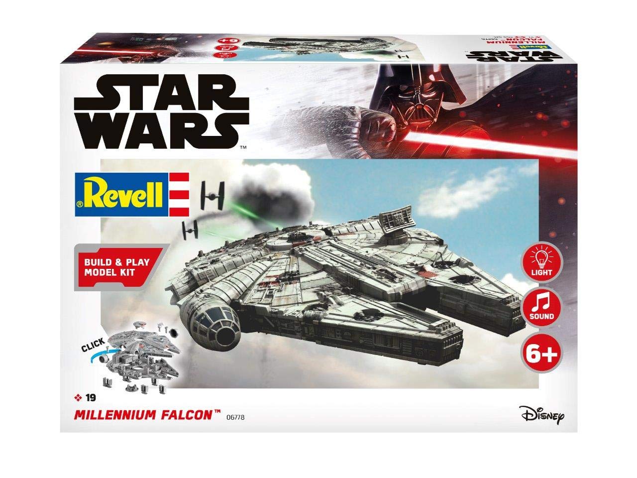 Revell RV06778 06778 Star Wars Millennium Falcon Build & Play Toy with