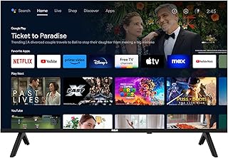 RCA 32-Inch HD Smart Google TV, Frameless LED Display with HDR10, Wi-Fi and Bluetooth, Google Assistant Built-in, Compatible with Alexa
