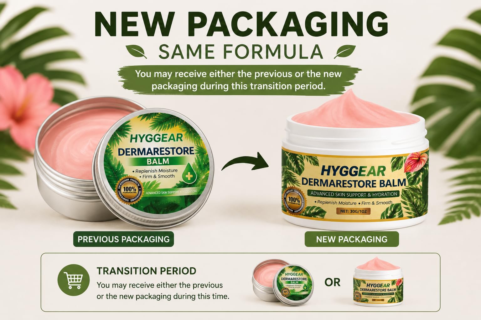 Hyggear Derma Restore Balm Crepey Skin Cream for Aging Skin
