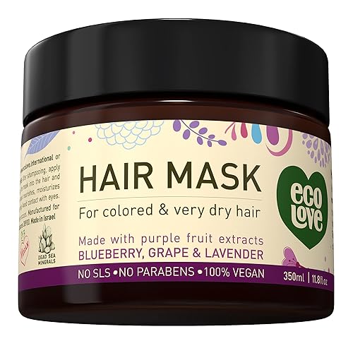 Miniatura 1 de ecoLove Mascarilla para el cabello seco dañado máscara de cabello natural acondicionador profundo máscara para cabello tratado con color sin SLS ni