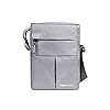 amazon basics Sling Bag/Crossbody Bag with Adjustable Strap for Daily and Travel Use, Durable, Water-Resistant, Travel-Friendly (Unisex, Silver)