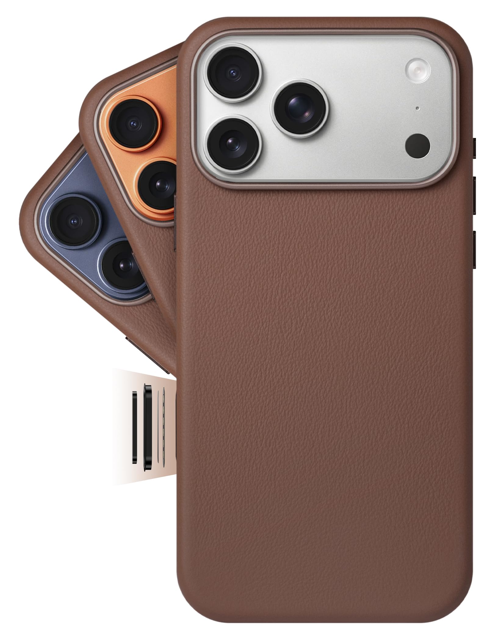 Housse cuir iPhone 17 Pro évite rayures protection antichoc - 7