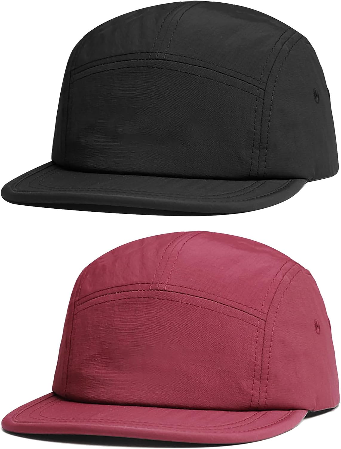 COOLSOME 5 Panels Hat Basic Daily Wear Breathable Quick Dry Cap