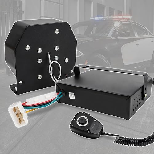 Miniatura 6 de Sirena de policía 8 tonos de advertencia sirena de emergencia sistema PA con micrófono de mano 12 V 200 W para coche de policía, la ambulancia,