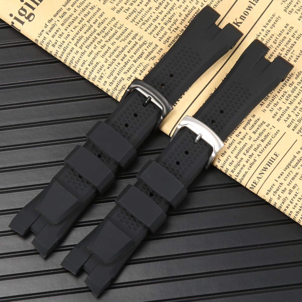 24mm Rubber Strap Compatible With Citizen Ecosphere AW1475 AW1476 AW1477 AW1479 AW1505 CA4154 CA4155 CA4156 Watch Band Replacement Silicone Wirstband Men Women Bracelet