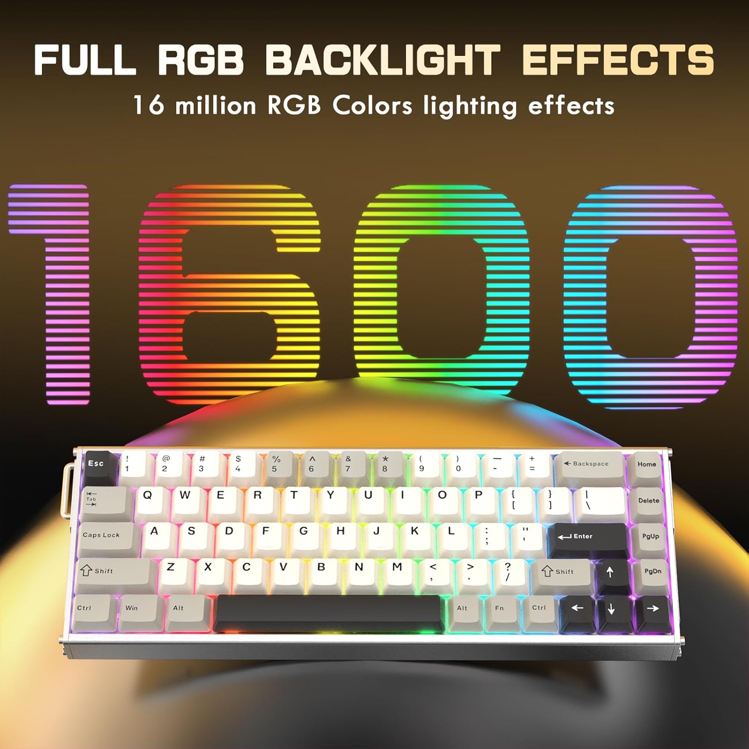ATTACK SHARK X68MAX HE 60% Wired Magnetic Switch Keyboard,Full Aluminum CNC,0.005mm RT Accuracy,8KHz Rapid Trigger Mechanical Gaming Keyboard,Adjustable Actuation,with RGB Coiled Cable for PC/MAC,Star