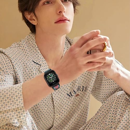 Miniatura 6 de Paquete de 4 correas elásticas de nailon para reloj AMAZ FIT GTS 3/2e/4 Mini/Bip U Pro/S Lite/Bip 3 Pro para mujeres y hombres